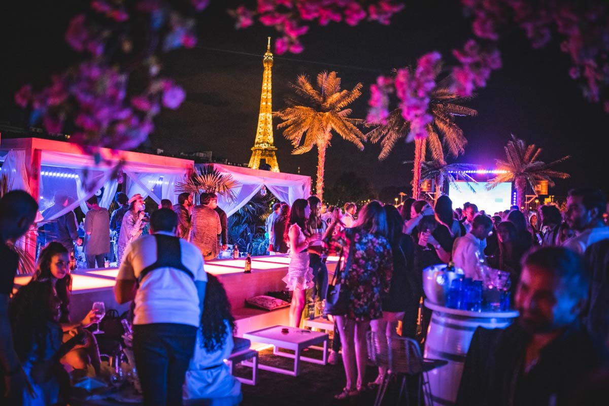 Rooftop with a view of the Eiffel Tower Paris